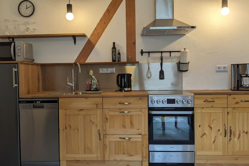 Ferienwohnung In Ruhiger Lage Direkt Am Wald ハイデンハイム・アン・デア・ブレンツ エクステリア 写真